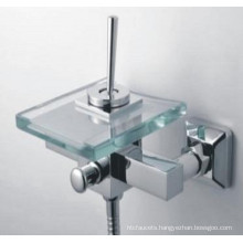 Bathtub Glass Waterfall Shower Faucet (Qh0815-1W)